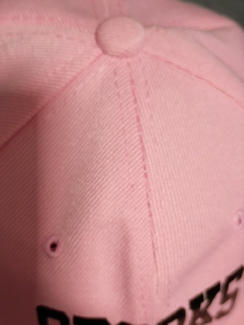 Crooks & Castles Pink and Black Embroidered Logo Cap - Picture 7 of 7